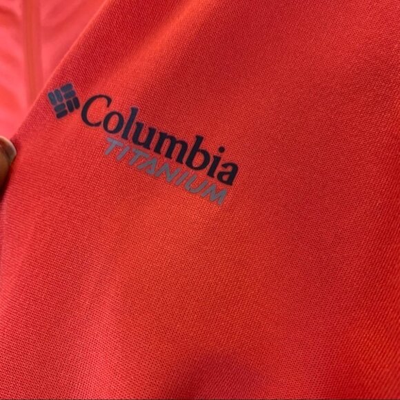 COLUMBIA TITANIUM QUARTER ZIP PULLOVER ORANGE LIGHT SWEATSHIRT WOMEN SIZ… - Picture 15 of 15